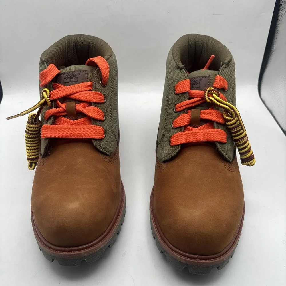 Timberland Premium Mid‎ Lace Chukka Boot Medium Brown Nubuck Men's Size 9.5